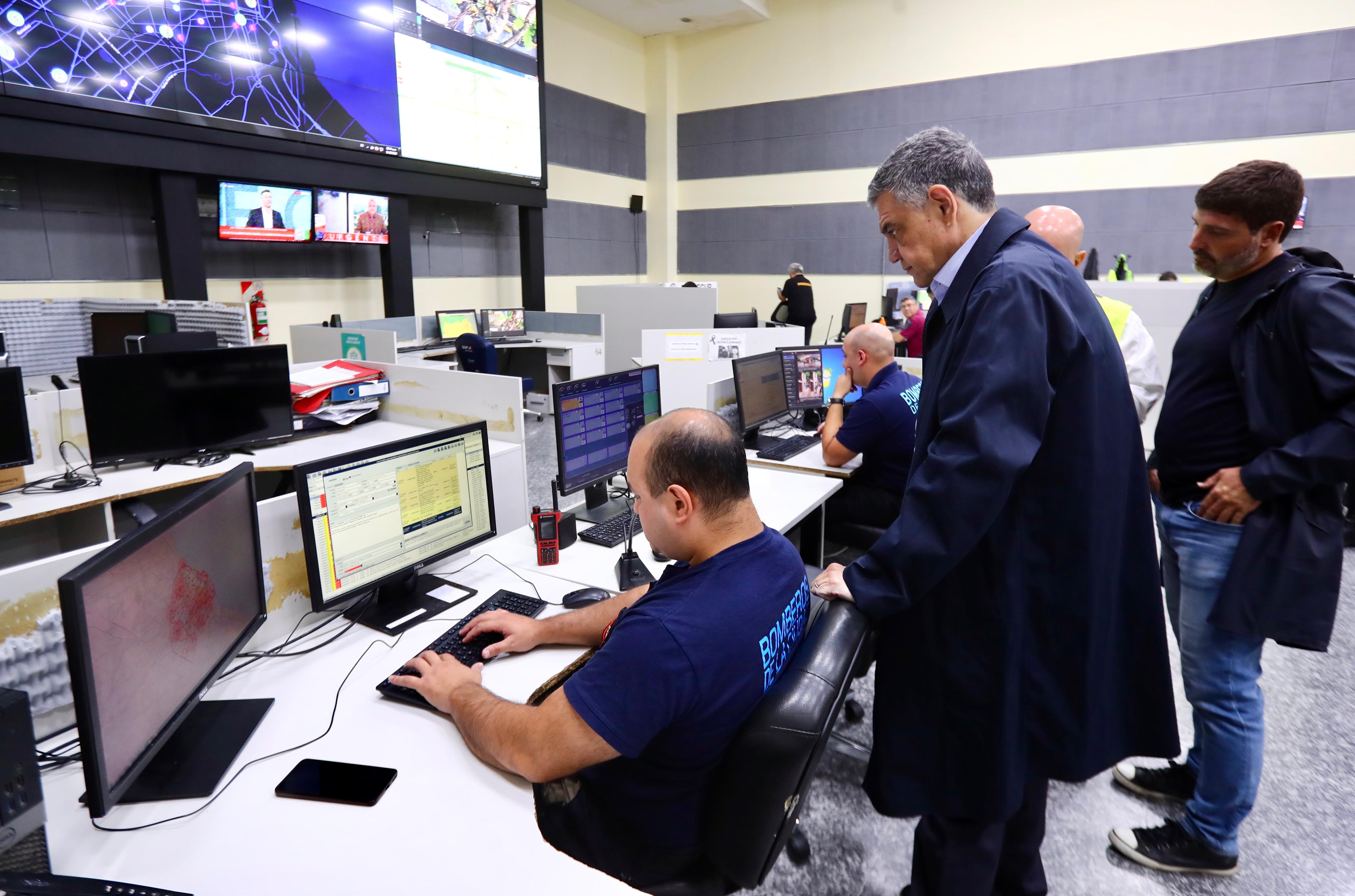 Jorge Macri supervisa el operativo de emergencias por las tormentas en la Ciudad