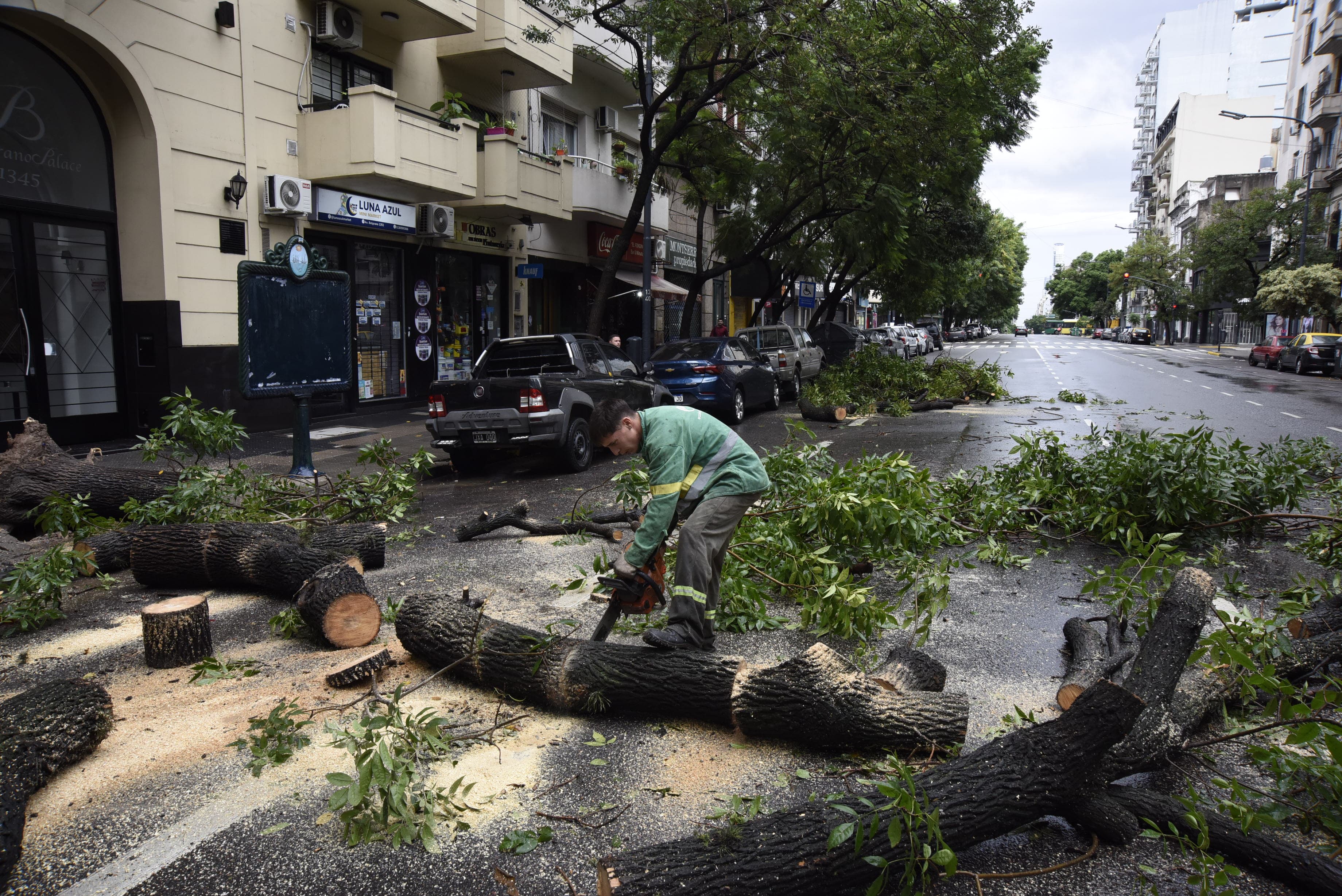 Operativos en la Ciudad por la tormenta.