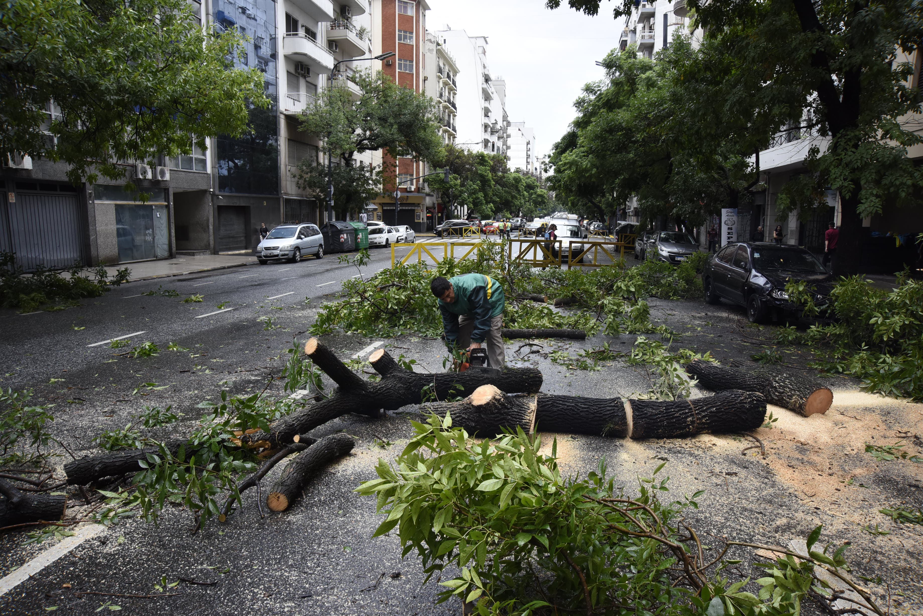 Operativos en la Ciudad por la tormenta.