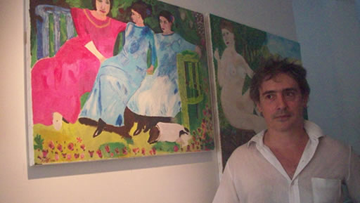 El artista Fernando Raffo expuso sus obras en nuestra Sede Comunal