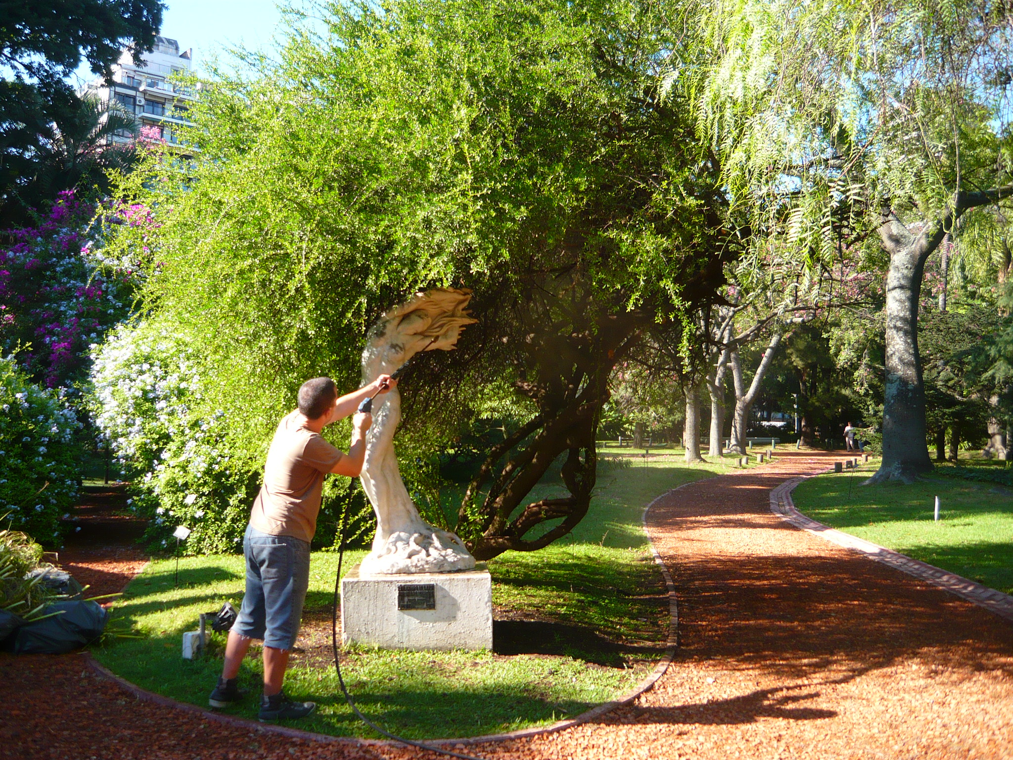 El Jardín recupera sus esculturas