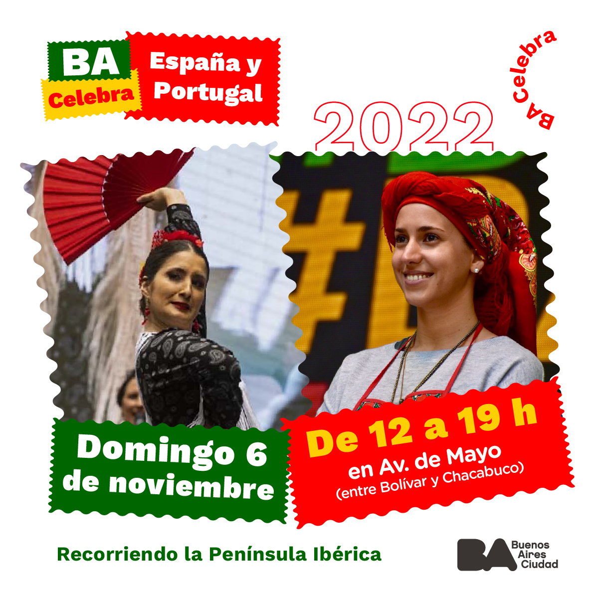 BA Comemora Espanha e Portugal chegou |  Cidade de Buenos Aires