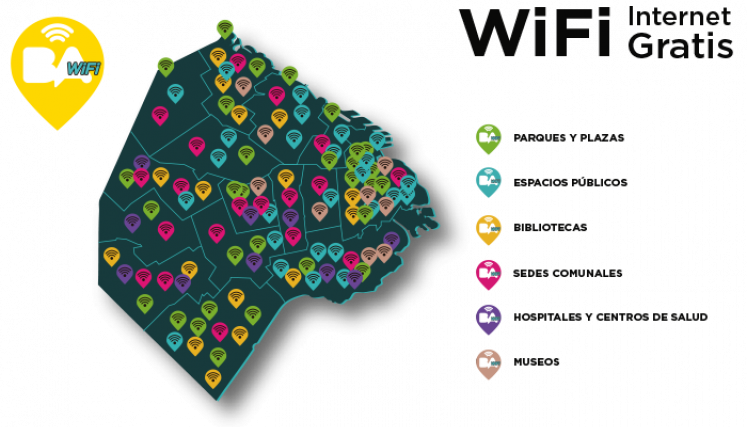 La Ciudad ya cuenta con 116 puntos de conexión gratuita a Wi-Fi