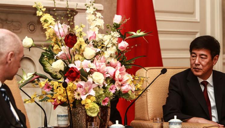 Horacio Rodríguez Larreta, estuvo reunido hoy en la Alcaldía de Beijing con su Vice Alcalde, D. Yang Xiaochao. Foto: Jefatura de Gabinete GCBA.