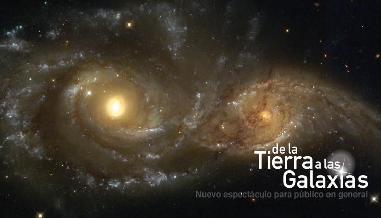 De la Tierra a las galaxias. Imagen del Planetario Galileo Galilei.