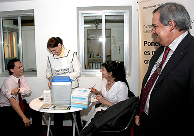 El Ministro de Salud de la Ciudad de Buenos Aires, Jorge Lemus, afirm que la campaa de vacunacin contra la rubola apunta a desterrar esta enfermedad en su fase congnita. Foto: Silvina Arrastia/GCBA.