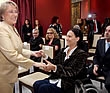 Bachelet y Michetti abrieron el primer seminario internacional de mujeres