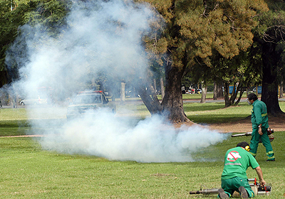 El Ministerio de Ambiente y Espacio Pblico del Gobierno de la Ciudad de Buenos Aires contina realizando fumigaciones preventivas ante la aparicin de dengue. Foto: GCBA.