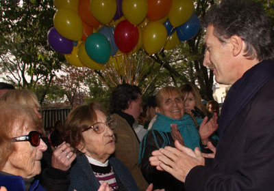 Macri inaugur las obras de remodelacin de la Plaza Nbel. Foto: Silvina Arrastia/GCBA