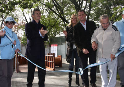 Macri inaugur las obras de remodelacin de la Plaza Nbel. Foto: Silvina Arrastia/GCBA