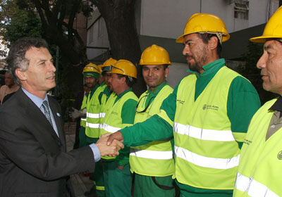 El jefe de Gobierno de la Ciudad de Buenos Aires, Mauricio Macri, puso en marcha la Campaa de Poda 2010 que se realiz en el barrio Nez.  Foto Nahuel Padrevecchi-gv/GCBA.