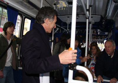 El jefe de Gobierno Mauricio Macri present la segunda etapa de la doble mano de la Avenida Santa Fe. Foto: Sandra Hernndez/GCBA.