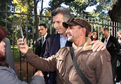 El jefe de Gobierno Mauricio Macri present la segunda etapa de la doble mano de la Avenida Santa Fe. Foto: Sandra Hernndez/GCBA.
