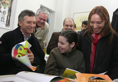 El jefe de Gobierno porteo, Mauricio Macri, inaugur la biblioteca pblica infantil La Reina Batata, ubicada en la plaza de las Barracas de Belgrano. Foto: Mnica Martnez/GCBA.