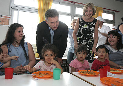 El jefe de Gobierno de la Ciudad de Buenos Aires, Mauricio Macri, visit hoy un centro de salud y una escuela infantil en el barrio de Saavedra. Foto: Mariana Sapriza-gv/GCBA.