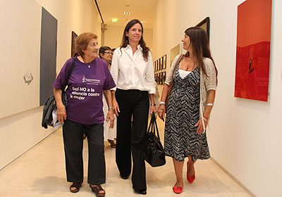 La Ministra de Desarrollo Social de la Ciudad de Buenos Aires, Carolina Stanley, particip de las visitas guiadas Retratos y relatos del mundo femenino en la coleccin, en el MALBA. Foto: GCBA.