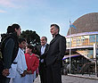 Macri asistió a la presentación de un show astronómico en el Planetario