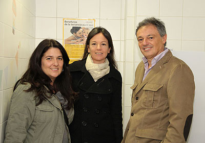 Paz Martn, responsable de Relaciones Institucionales (FUNDALAM); Carolina Stanley, Ministra de Desarrollo Social y Francisco Cabrera, Ministro de Desarrollo Econmico. 