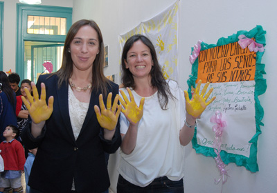 La vicejefa de Gobierno porteo, Mara Eugenia Vidal y la Ministra de Desarrollo Social, Carolina Stanley, inauguraron el Centro de Primero Infancia (CPI) Mi Sueo.