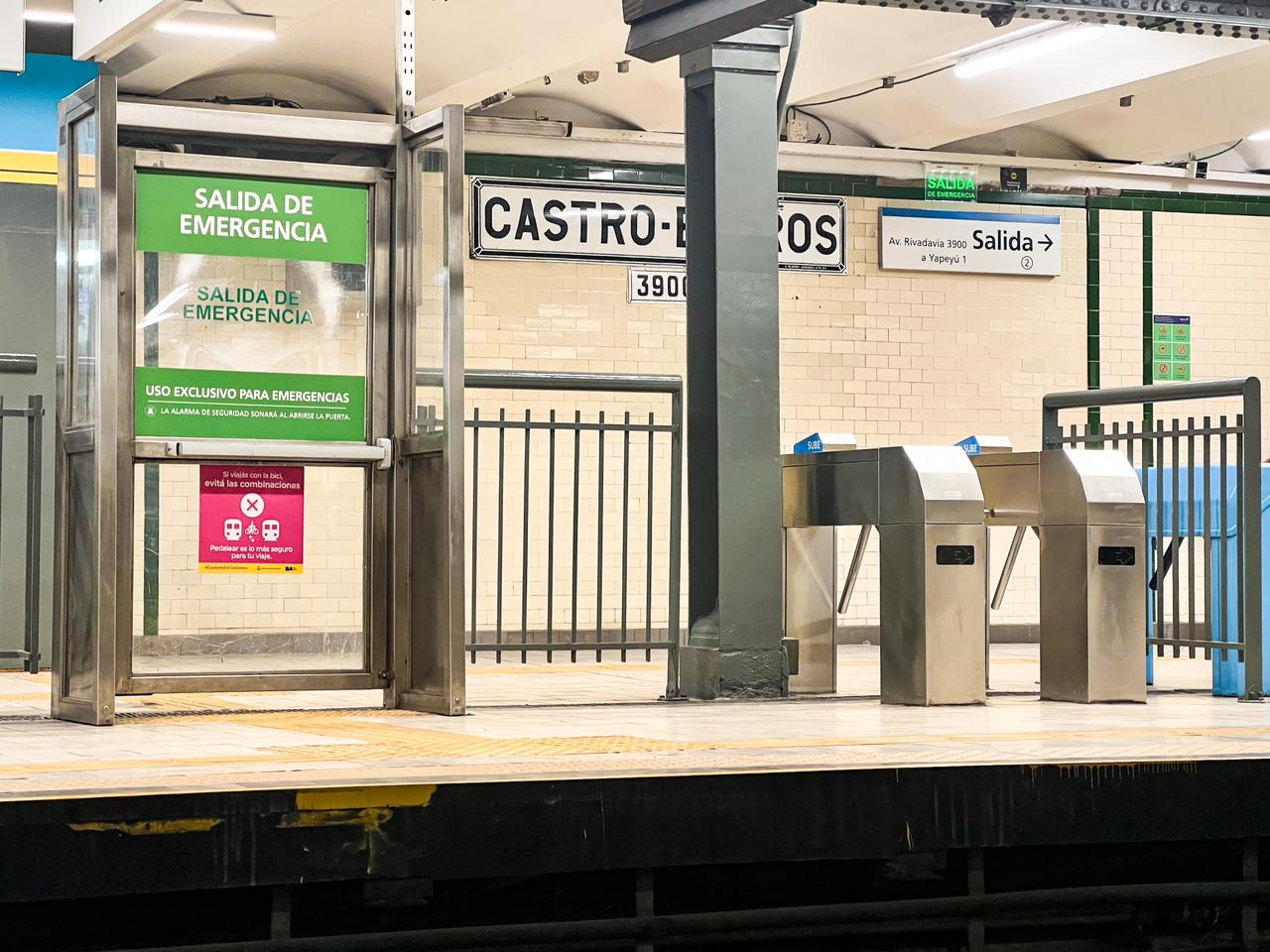 Reabrió la estación Castro Barros de la Línea A 