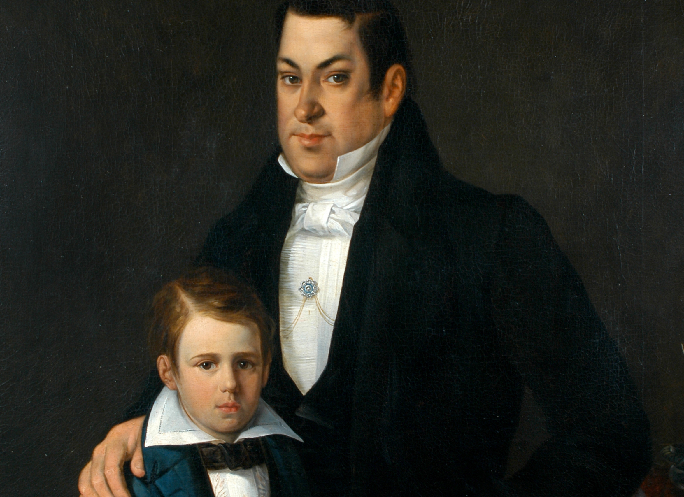 Retrato de Manuel Francisco Vidal y su hijo Mateo