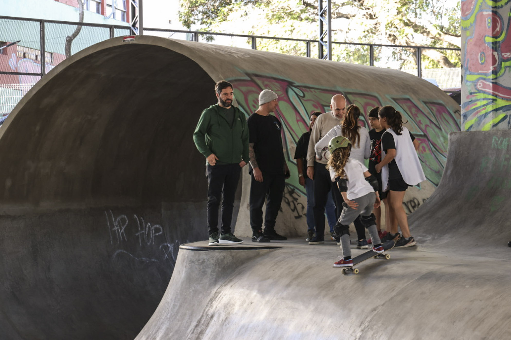 El Jefe de Gobierno visitó el nuevo Parque de Skate de Villa Luro