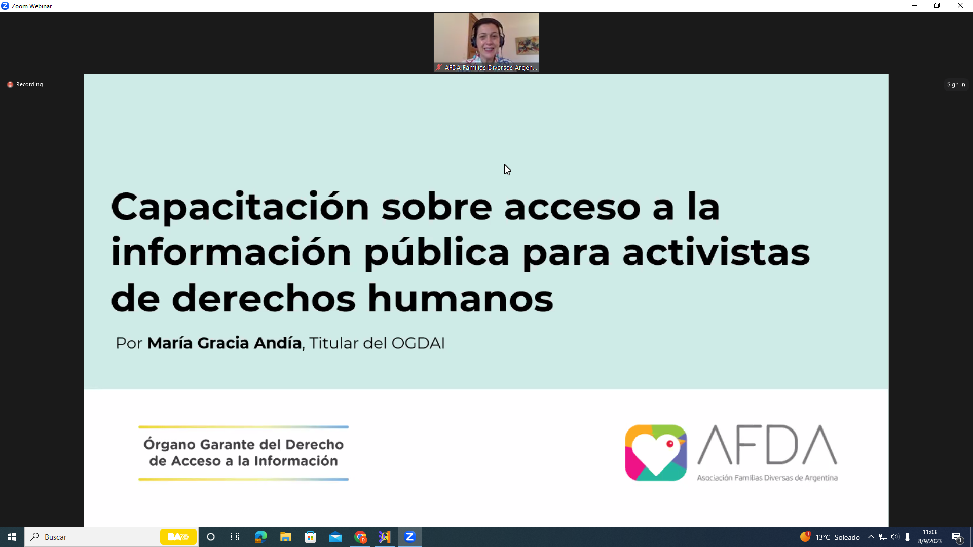 Seminario web sobre acceso a la información para activistas LGBTIQA+