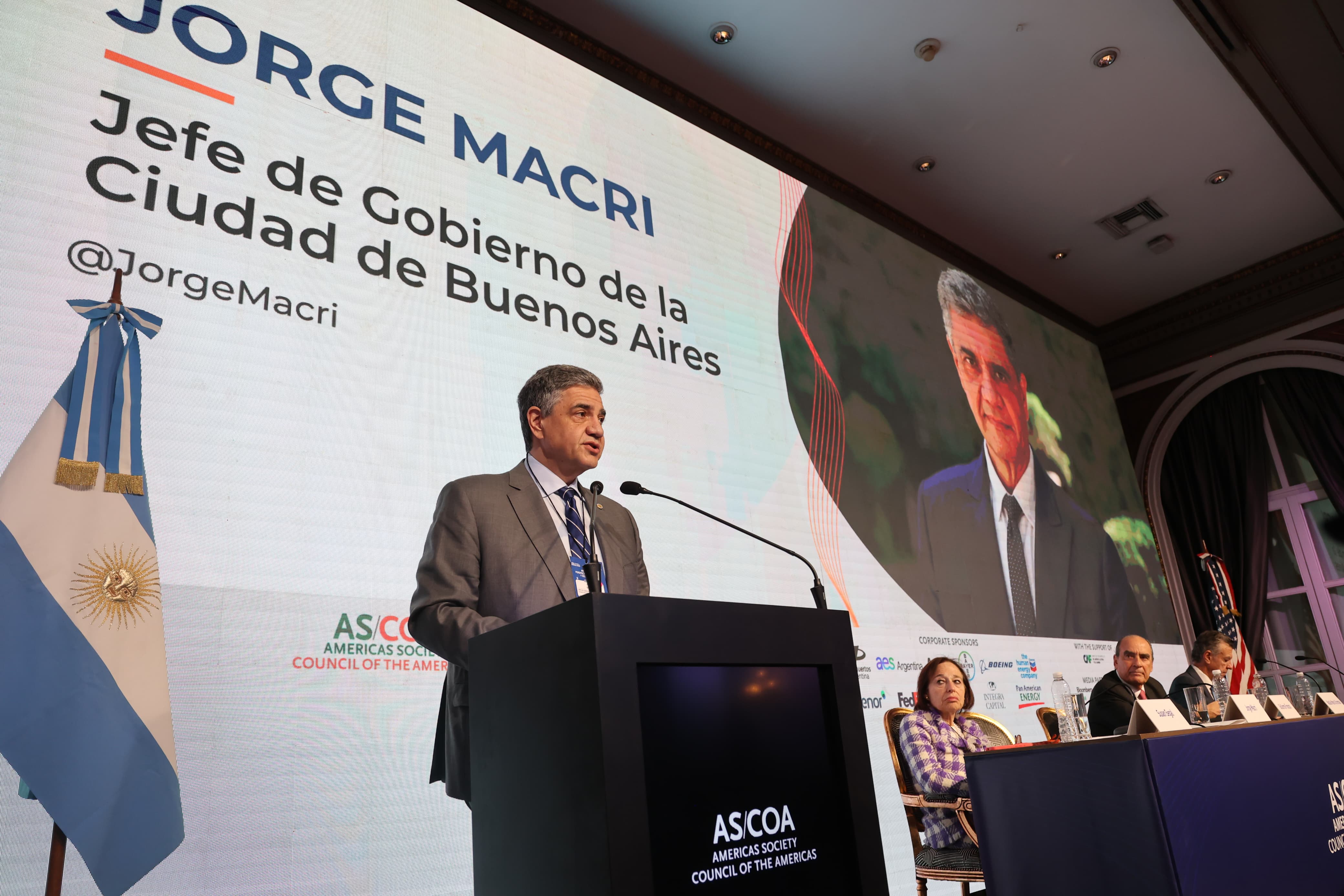 Jorge Macri en el Council of the Americas: “Estamos dando discusiones incómodas y batallas para tener una Ciudad más ordenada, segura y pujante”