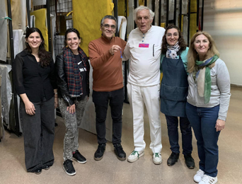 Gaël de Guichen visitó el museo Quinquela Martín.