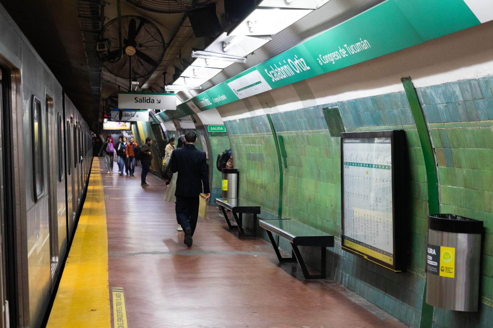 Subte: el lunes 21 cerrará la estación Scalabrini Ortiz por obras de renovación integral