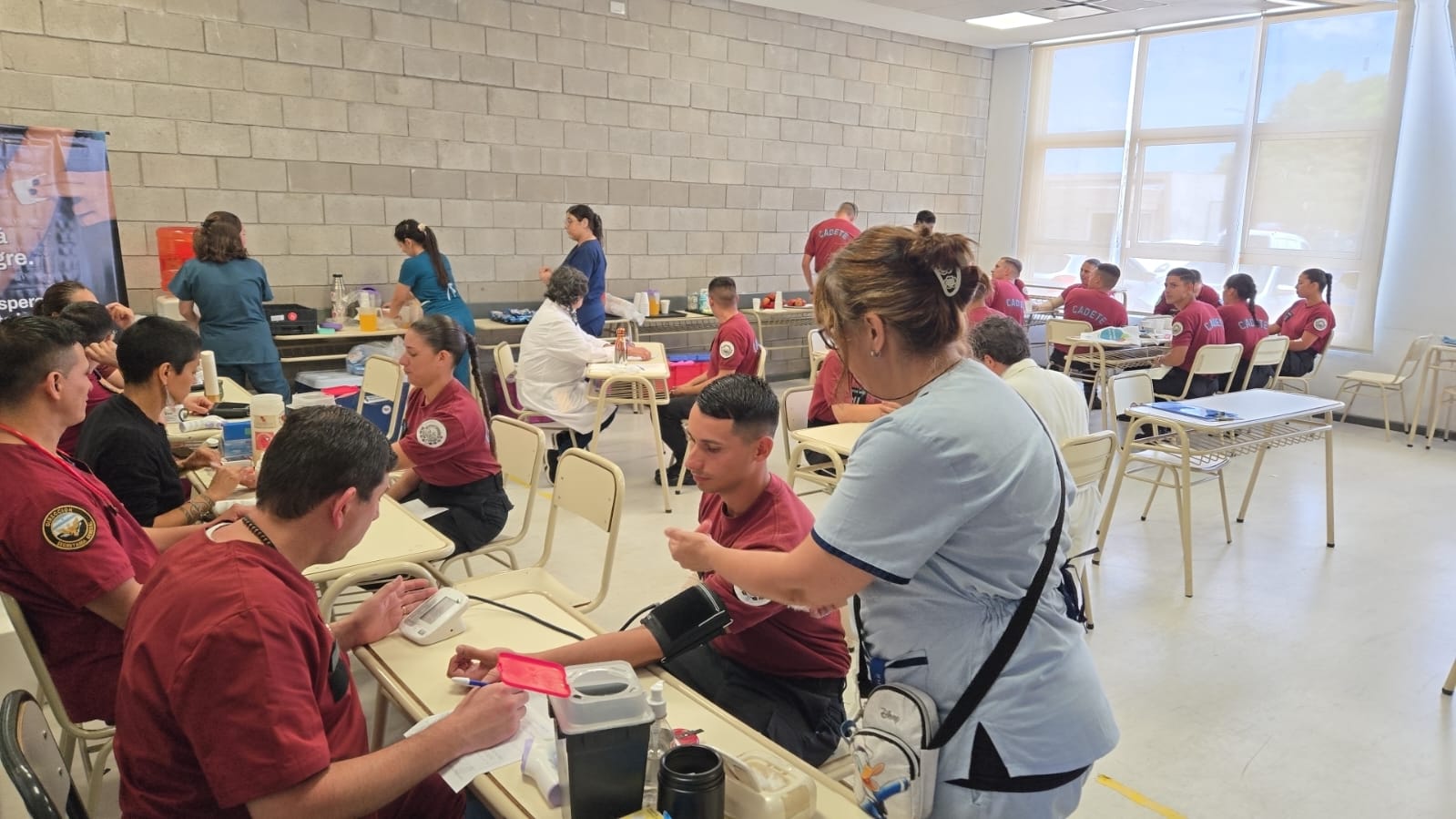 Se realizó una jornada de donación de sangre en el Instituto Superior de Seguridad de la Ciudad.