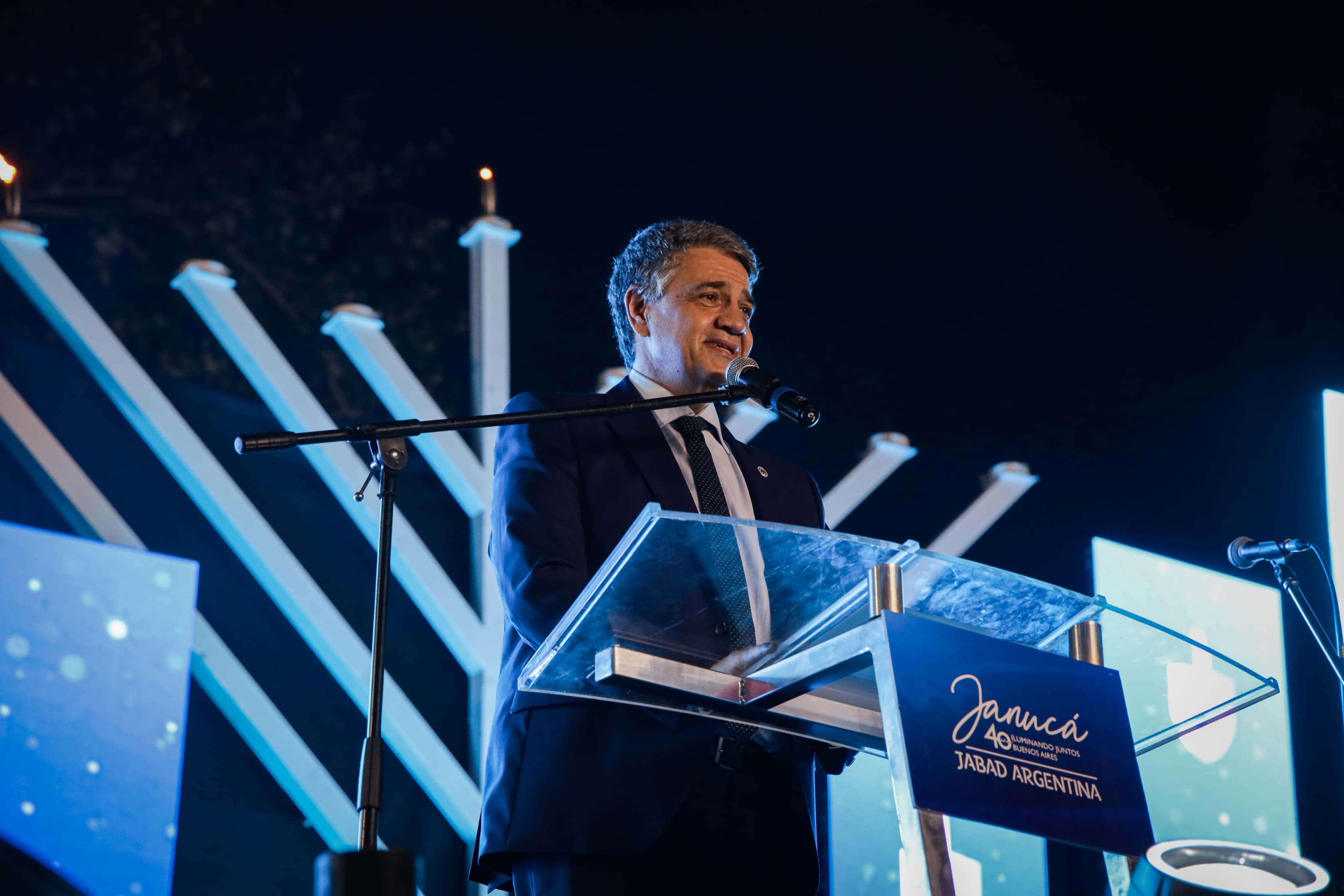 Jorge Macri en la celebración de Janucá: “Seguimos reclamando por la liberación de los rehenes que Hamas mantiene secuestrados”