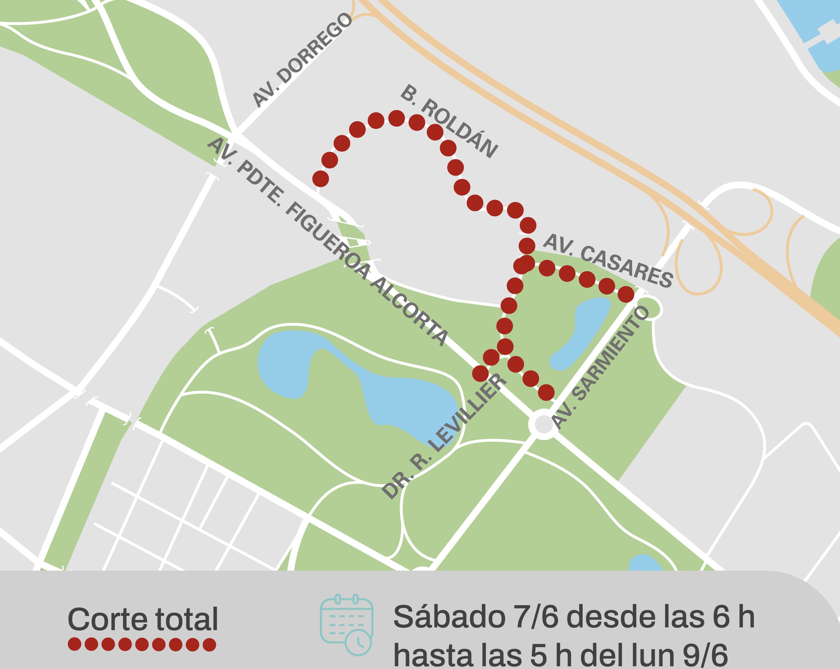 Cortes por evento en el Planetario: conocé las afectaciones