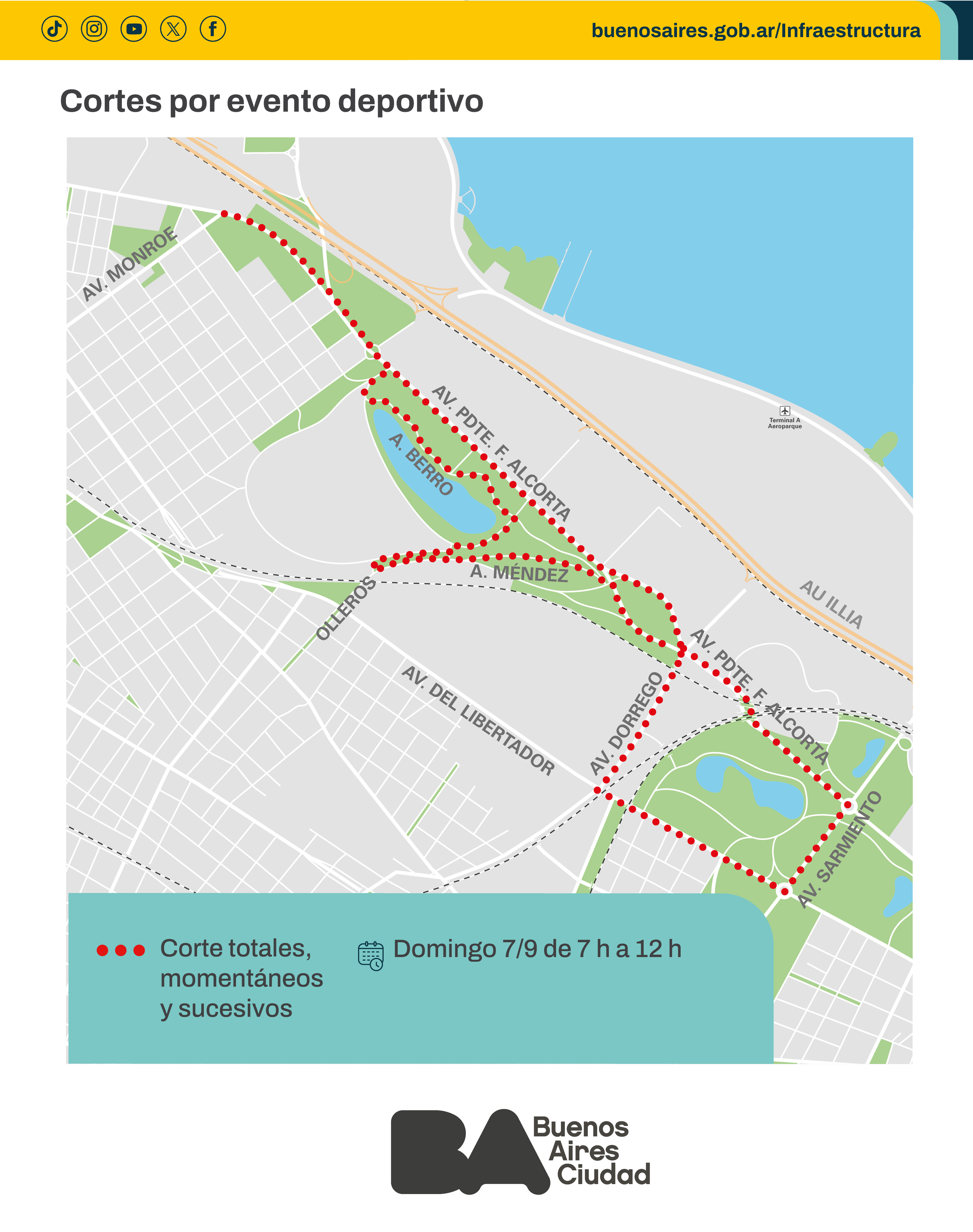 Bimbo Global Race 2025: Conocé las afectaciones al tránsito para el domingo 7