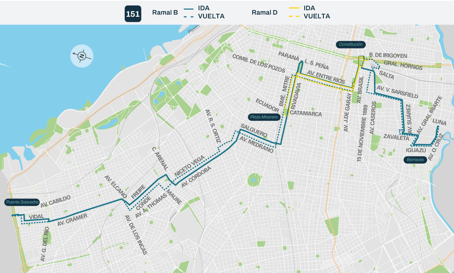 Nueva fusión de las líneas 90 y 151