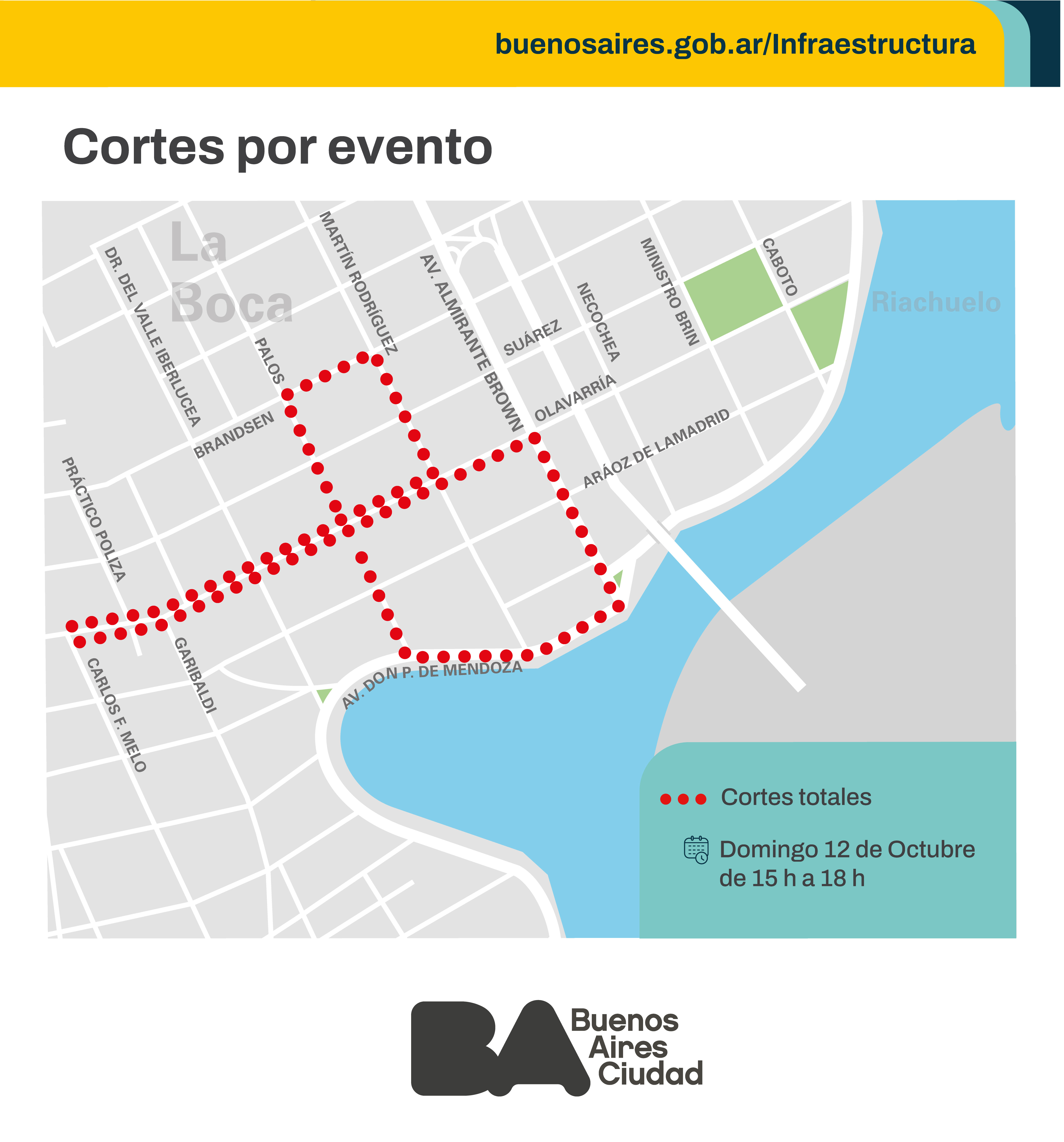Evento en La Boca: conocé las afectaciones de tránsito de este fin de semana