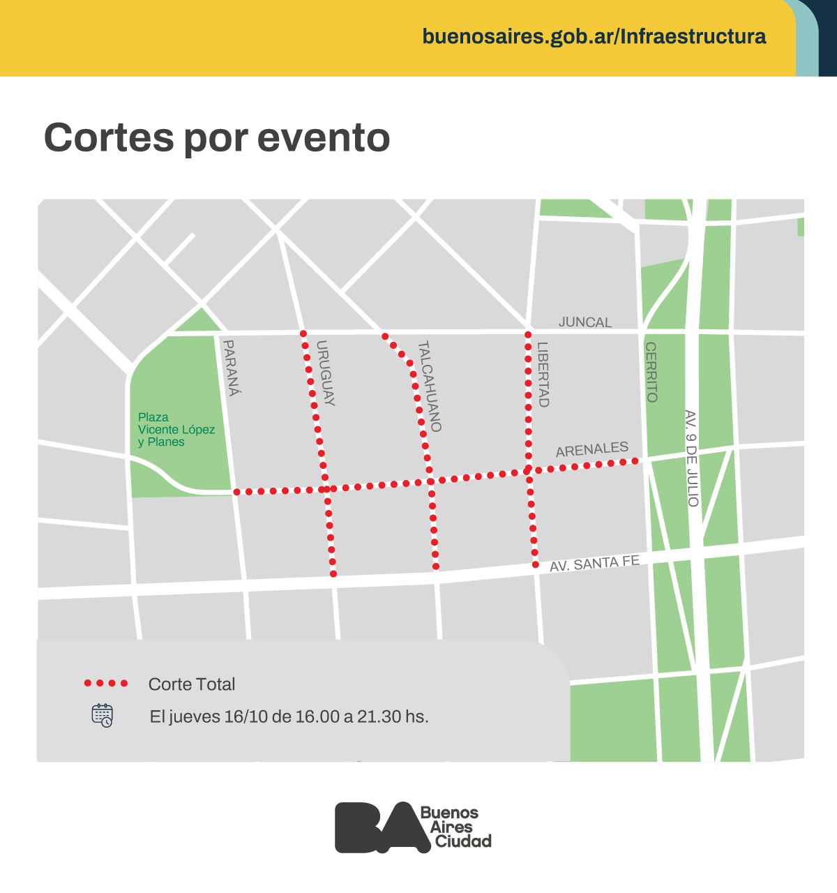Evento en Retiro: conocé las afectaciones de tránsito de este jueves