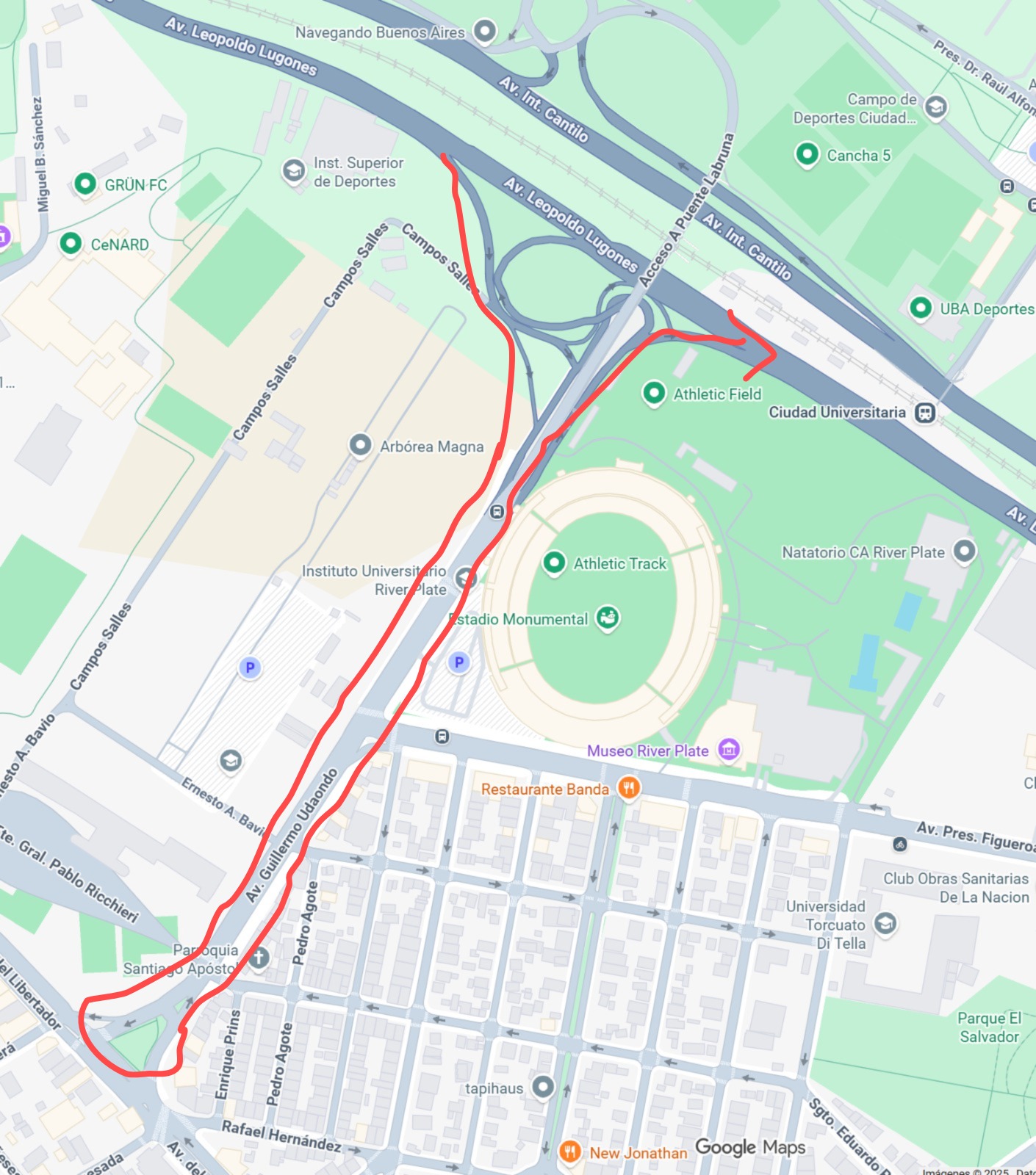 Corte parcial en Avenida Lugones 