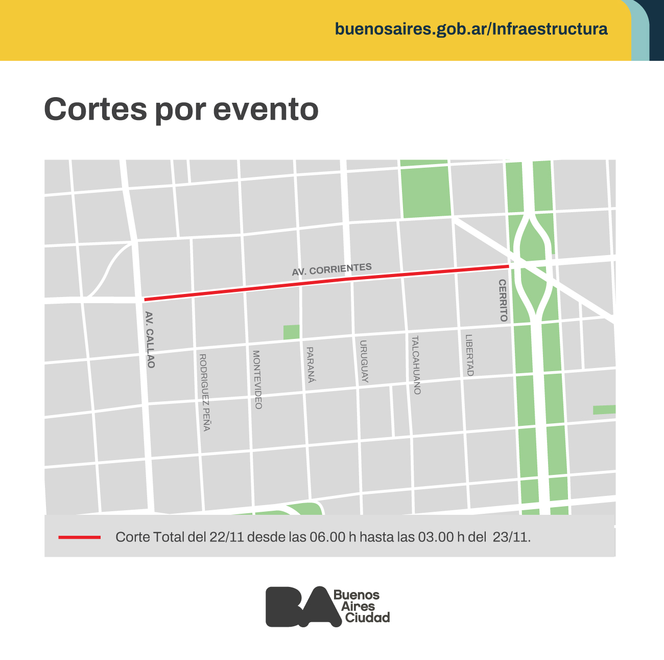 Noche de las Librerías: conocé las afectaciones de tránsito de este fin de semana