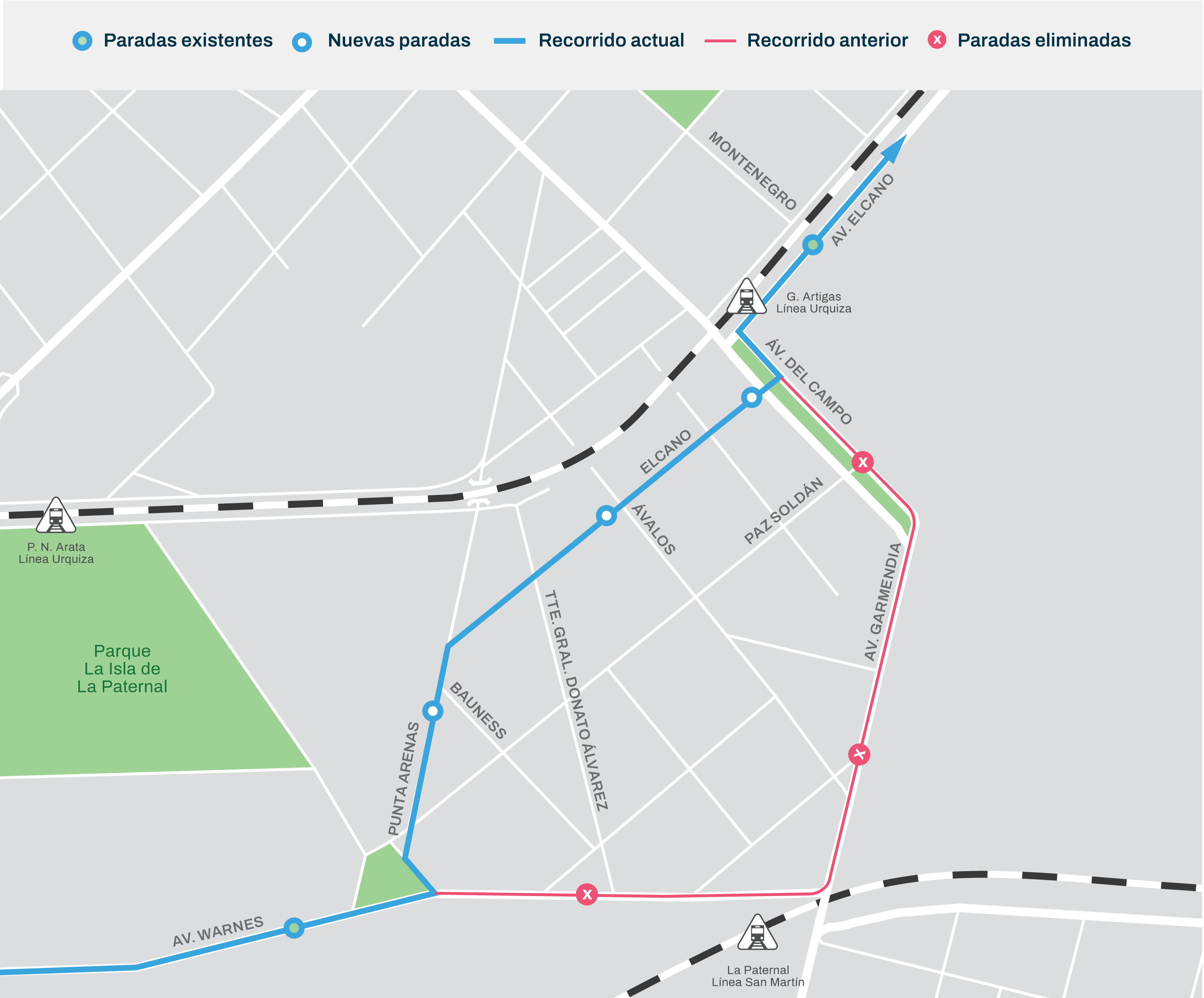 Cambio de recorrido de la línea 78 de colectivos