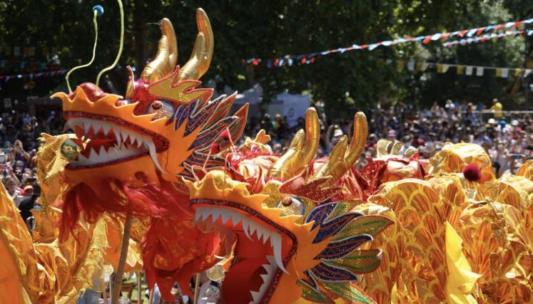 El Bajo Belgrano se tiñe de rojo por el Año Nuevo Chino 