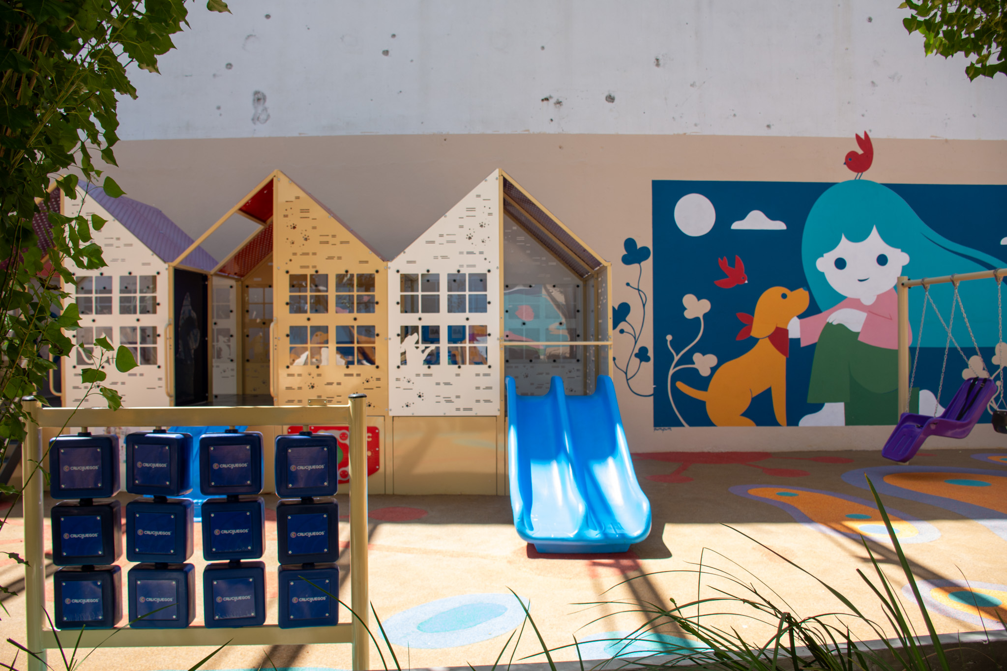 Plazoleta Dr. Joaquín Zabala, renovada en todo su espacio recreativo en San Nicolás