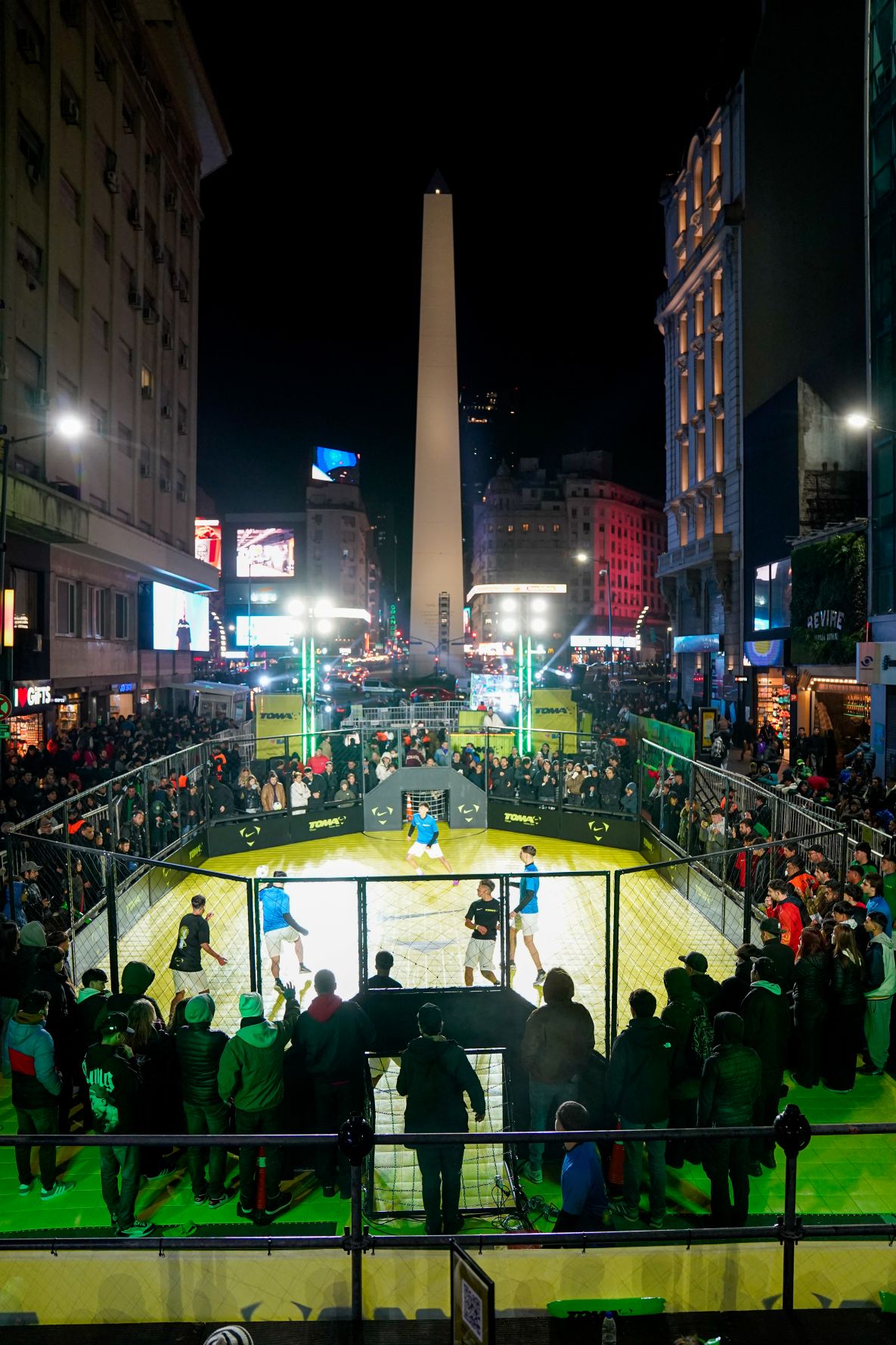 Final de “Toma el Juego” en el Obelisco