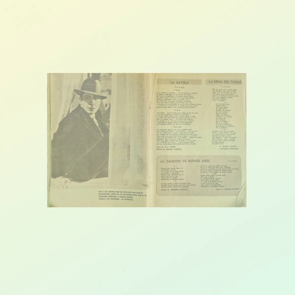 Carlos Gardel en las publicaciones de su tiempo