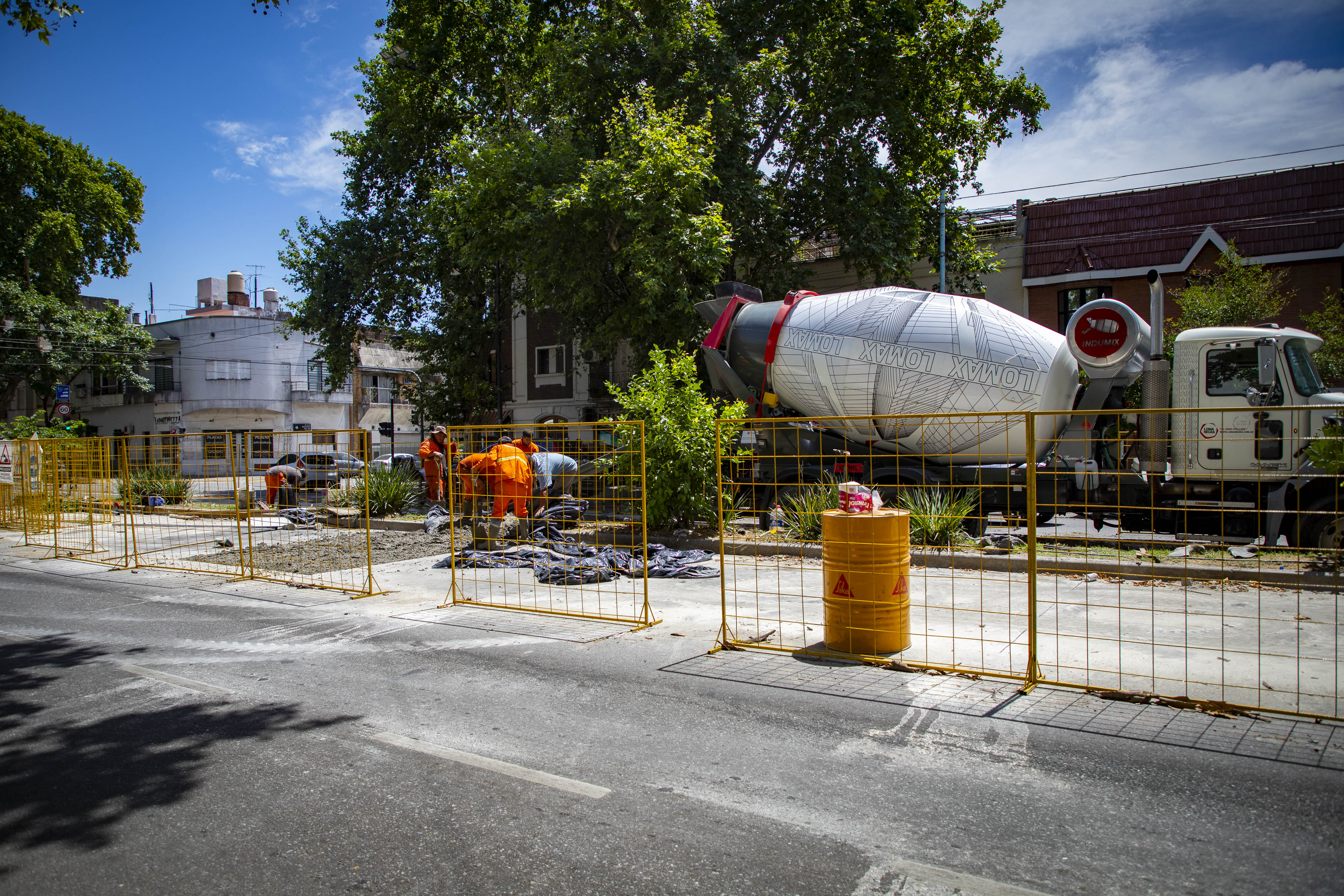 Obras de repavimentación TramBus