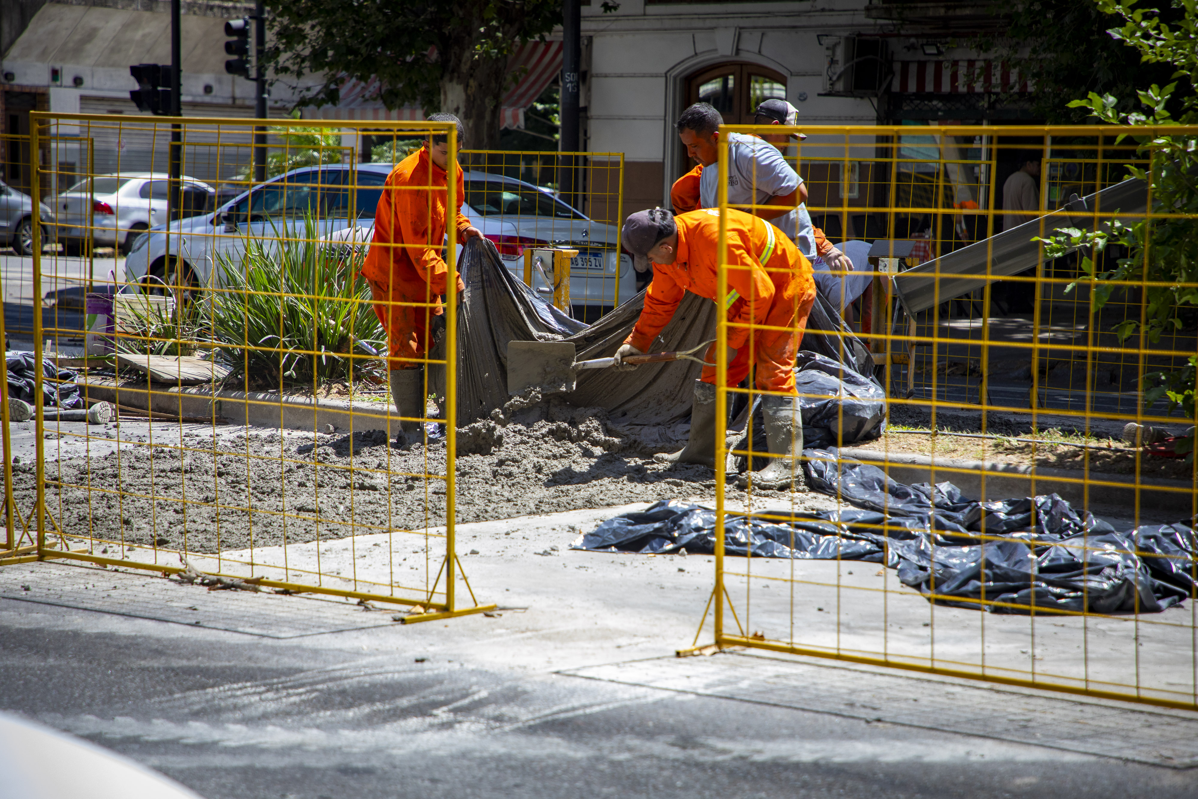 Obras de repavimentación TramBus