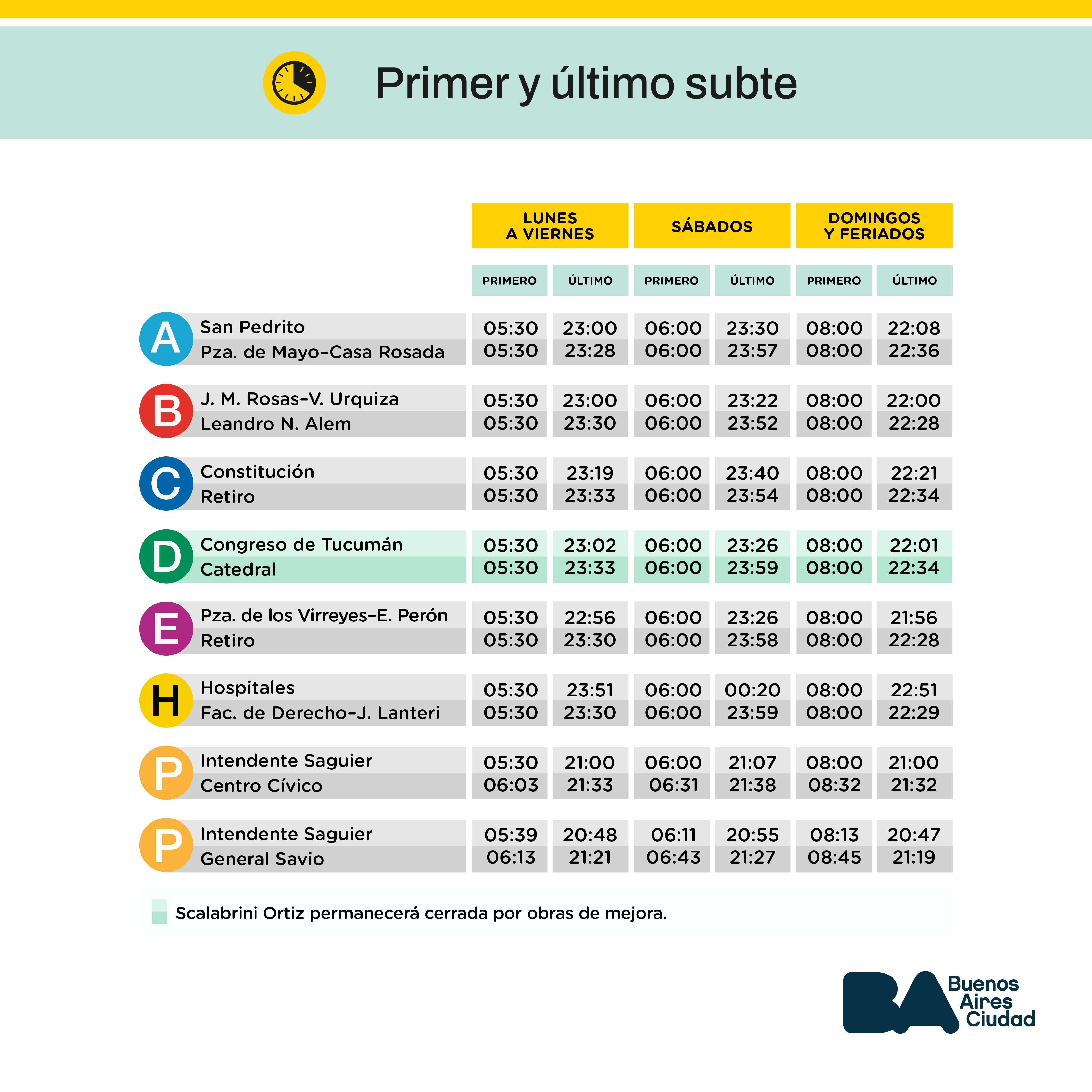 horario