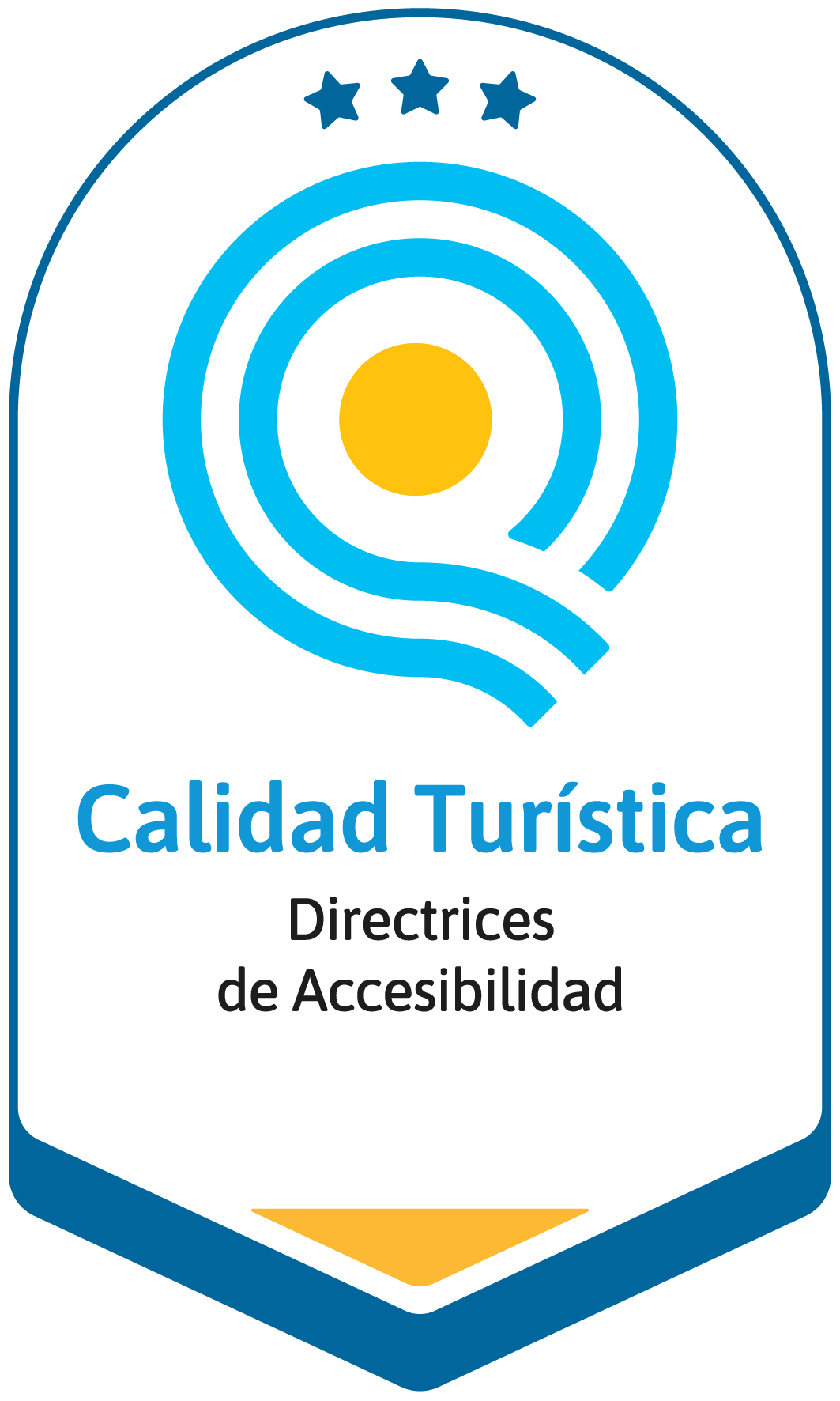 imagen ilustrada del logo de Directrices de accesibilidad. 