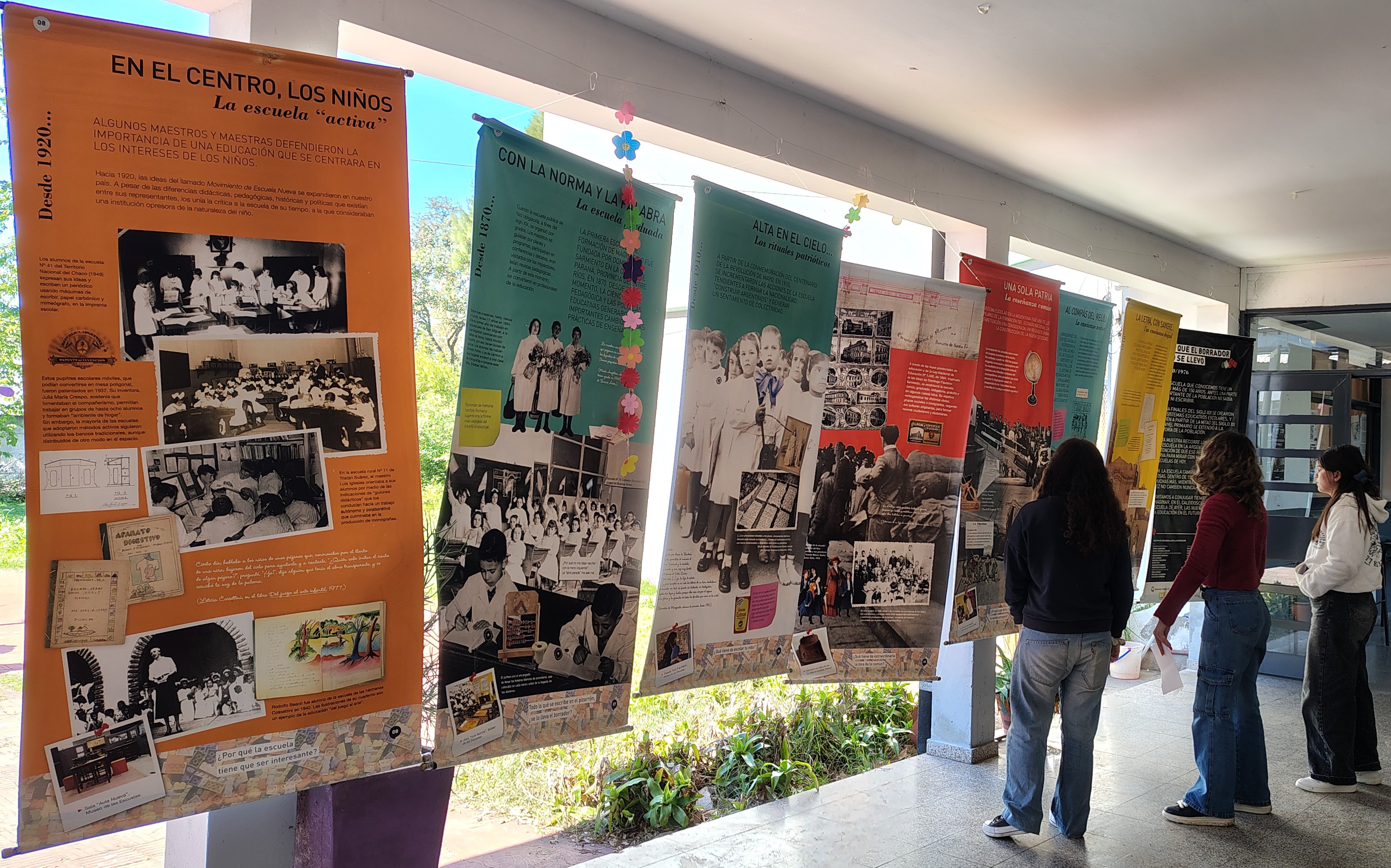 Muesta de paneles en