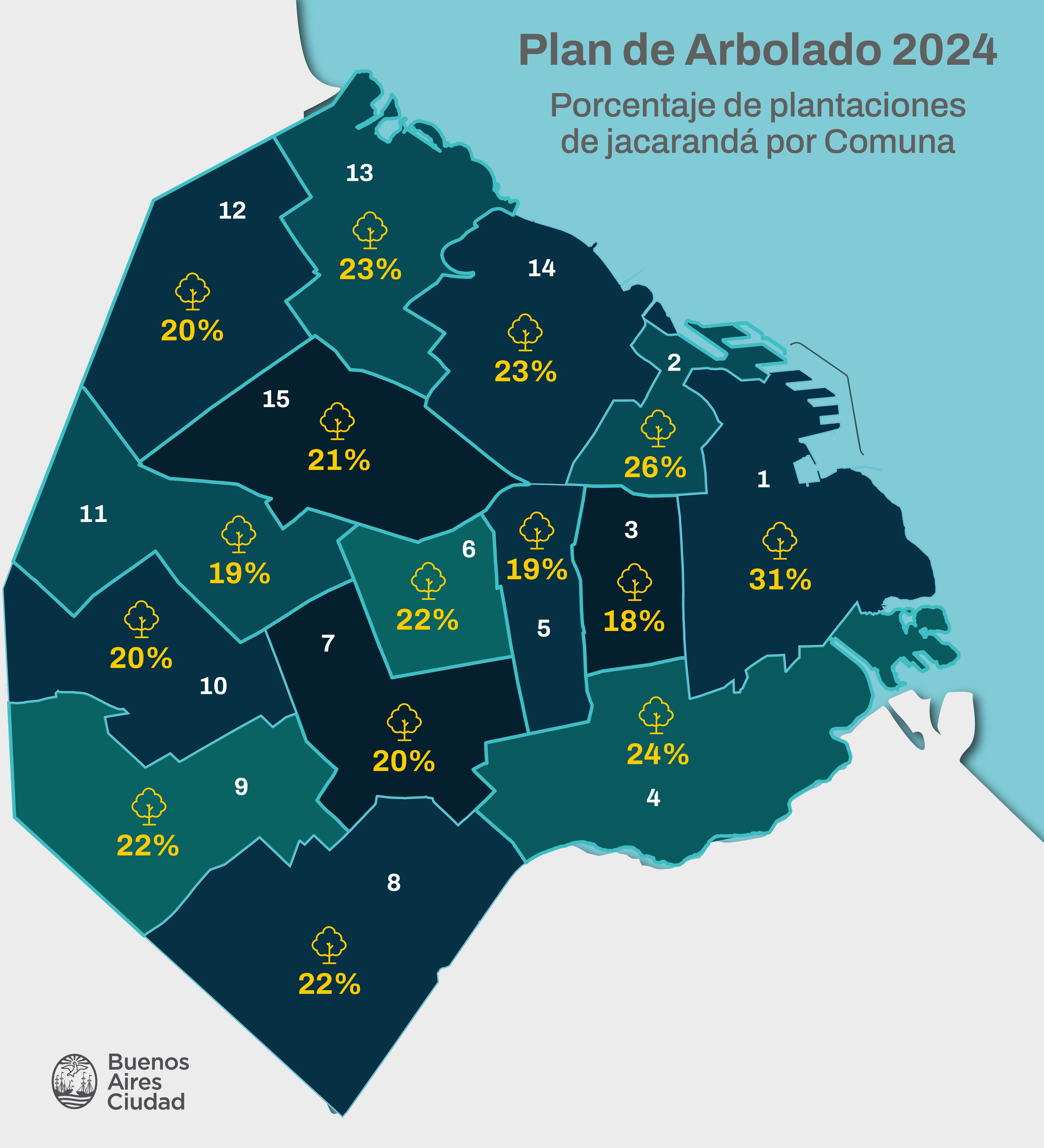 Mapa jacarandás